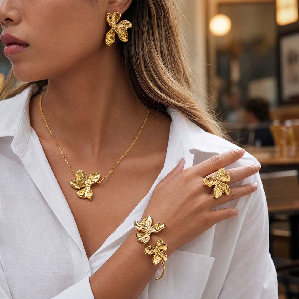 Boucles d'oreilles Floraison